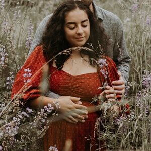 The Peyton Dress Red Petunia Dot | Christy Dawn